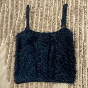 Forever 21 fuzzy crop top